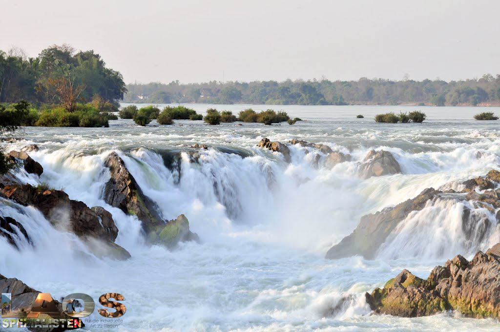 Khone Phapheng Wasserfall bei den 4000 Inseln