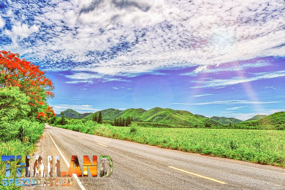 Sehr hübsche Landstrasse für Motorradtouren in Nord-Thailand