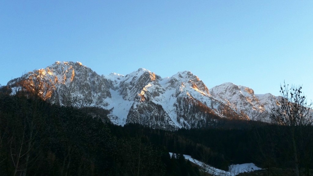 Sonnenuntergang im Kaisergebirge