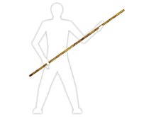BO O PALO LARGO Un bō (棒? «bastón») es un arma en forma de vara alargada o pértiga, generalmente hecha de madera (roble, bambú, etc).
