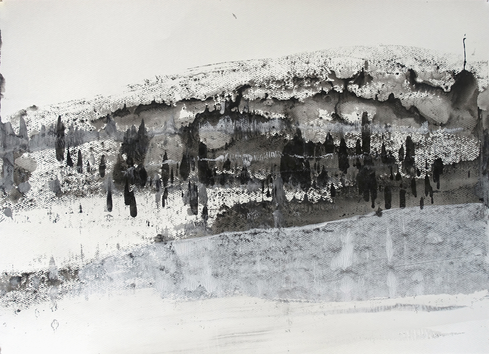 "23-072", 50x70cm, acrylique/papier,  50x70cm,  2023