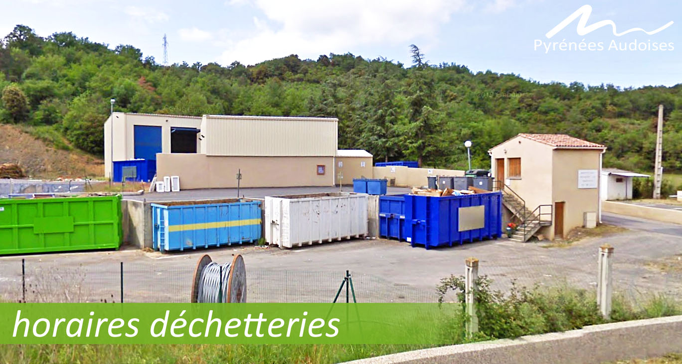 Déchetterie à Quillan - nouveaux horaires