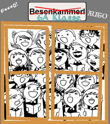 Überfüllter Klassenraum