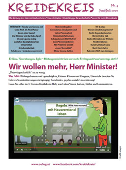 Titelblatt des Kreidekreis Juni/Juli mit Jahreskalender