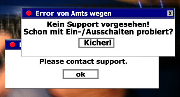 Error-Meldung!