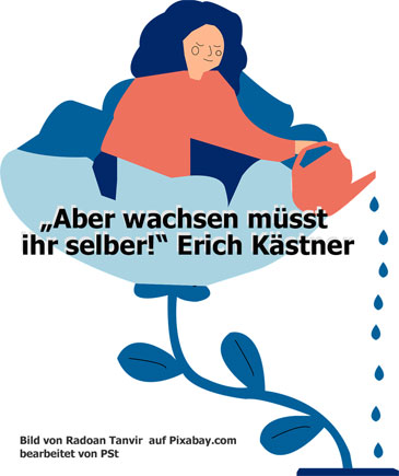 Blume gießt sich selbst
