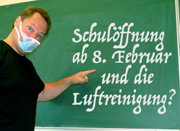 Bildbearbeitung PSt: Schulöffnung ab 8. Februar. Bildnachweis am Ende der Seite