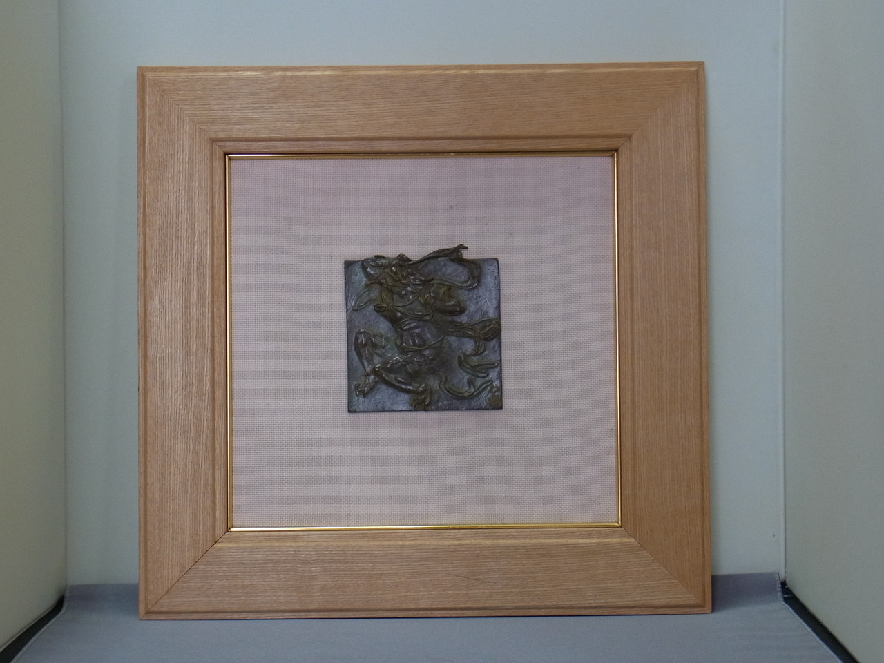 A37．パネル 龍文（二代・須賀松園） - 高岡銅器展示館