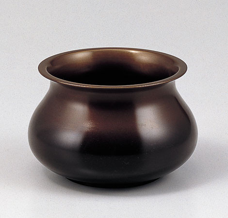 最新入荷 本江敏彦 三ツ葉 唐銅蓋置 共箱 （千寿美術】本江敏彦 三ッ葉唐 その他