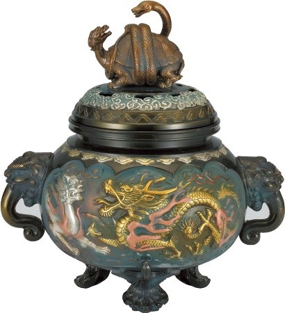 鋳銅製香炉(2) - 高岡銅器展示館 鋳銅製香炉(2) - 高岡銅器展示館