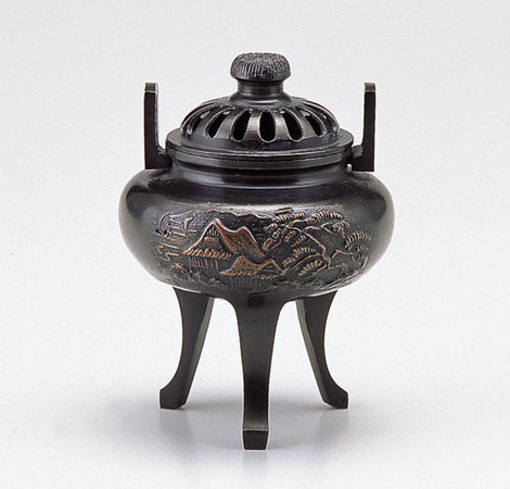 鋳銅製香炉(3) - 高岡銅器展示館 鋳銅製香炉(3) - 高岡銅器展示館