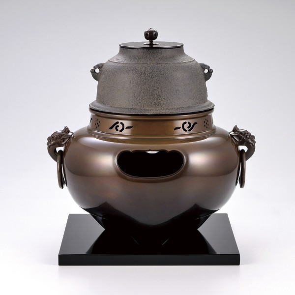 日本最大級 色繪 突羽根蓋置 共箱 逸品 茶道具 蓋置 作 金森