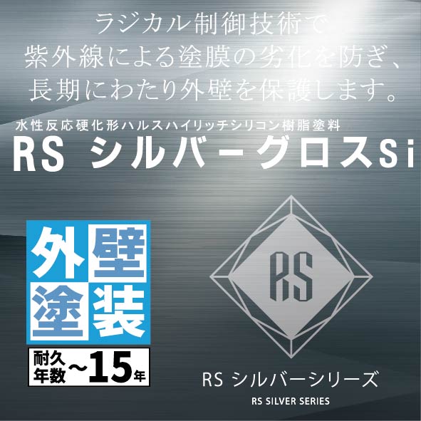関西ペイント　RSシルバーグロスSI　外壁塗装　ラジカルシリコン塗料　坂本塗装　名古屋営業所　稲沢市
