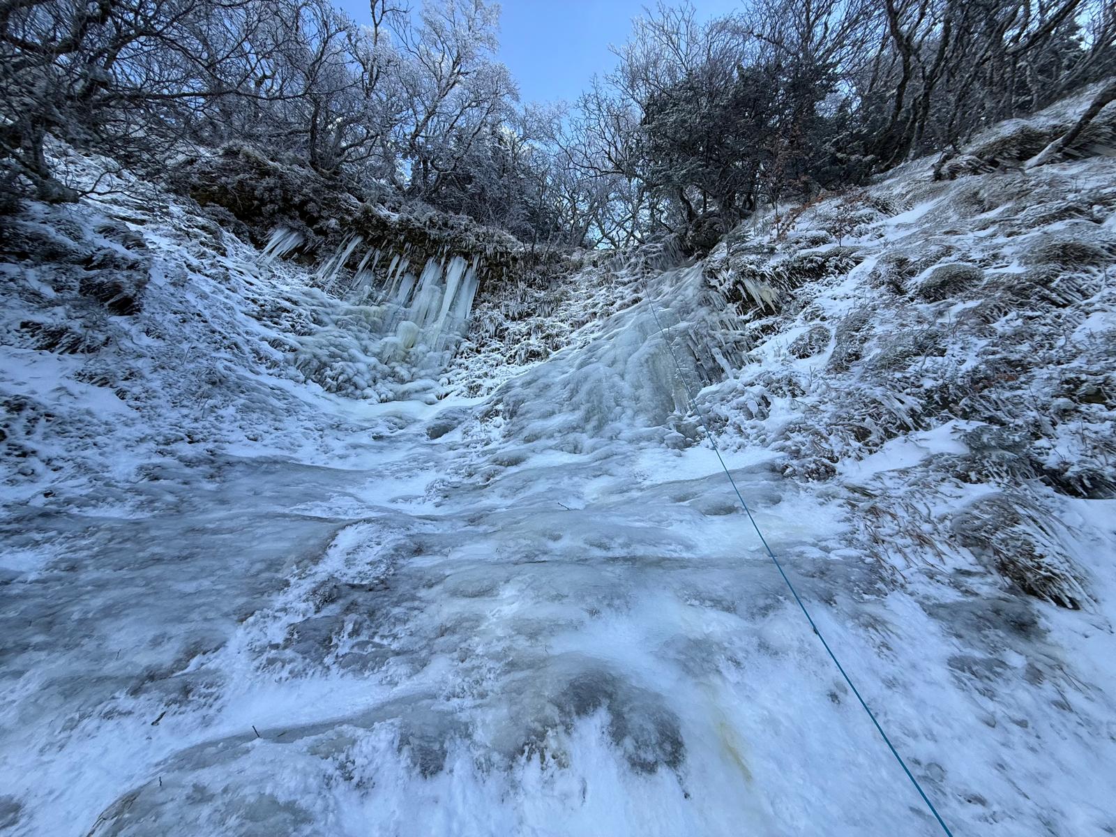 Sortie cascade de glace