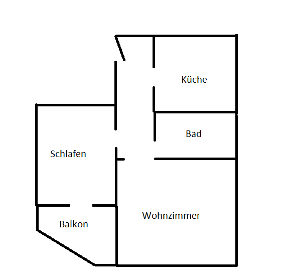 Grundriss der Ferienwohnung