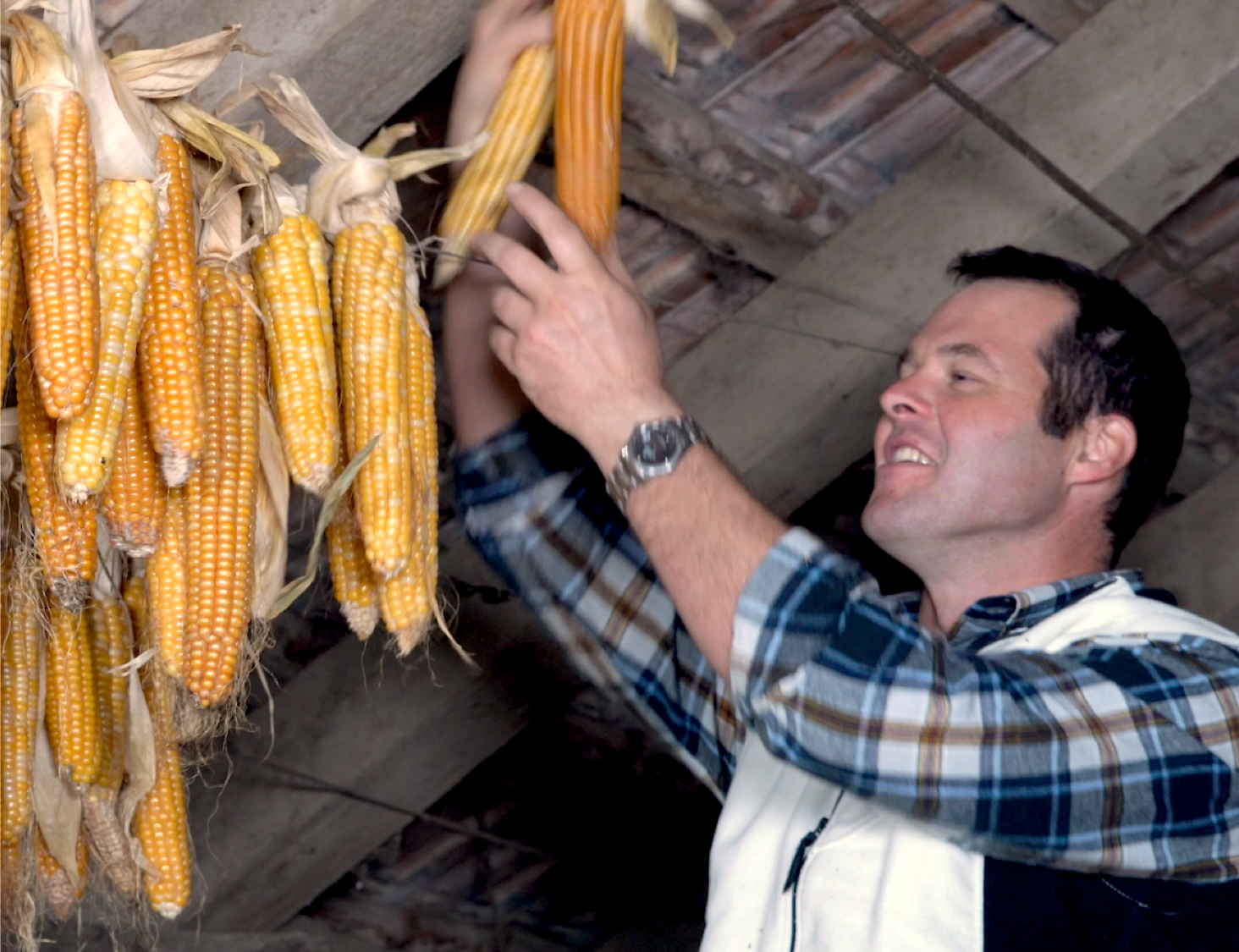 Ushülltschetä auf dem Hof von Christian Bruhin