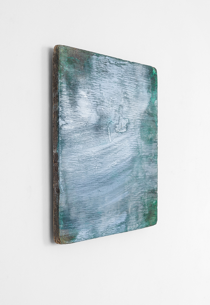 Andreas Keil, Malerei, BZ-WA, 2022, Öl und Acryl auf Fundholz, Köln
