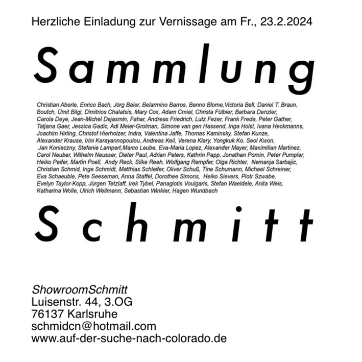 Ausstellung, Andreas Keil, Showroom Schmitt, Karlsruhe, 2024