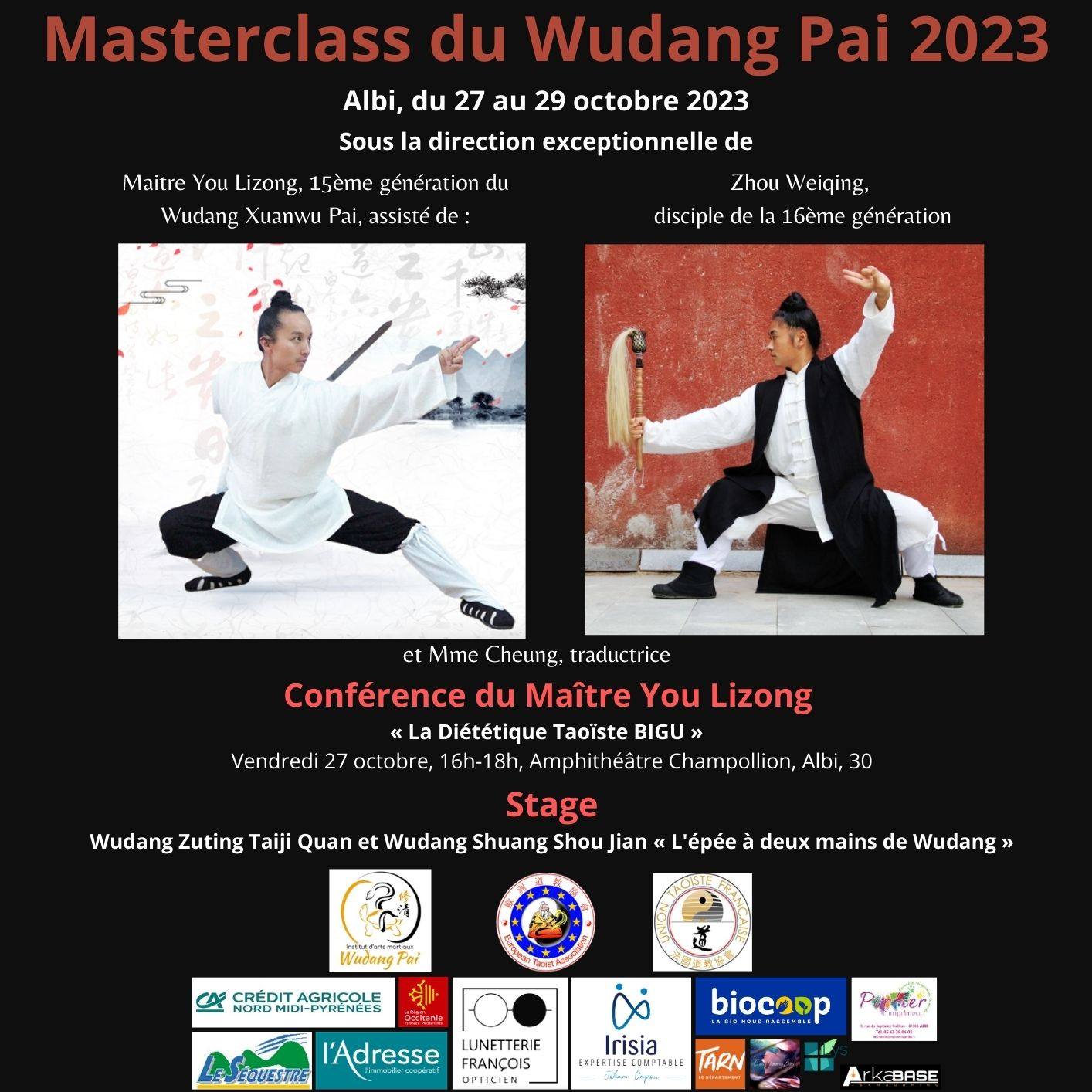 Masterclass internationale du Wudang Pai