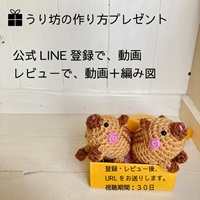 あみぐるみうり坊の作り方プレゼント