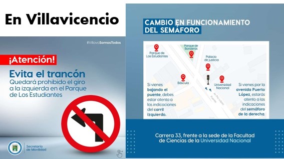 Desde el próximo jueves 21 de marzo se suspenderá el giro vehicular en el cra 33 con calle 33 sector parque de Los Estudiantes
