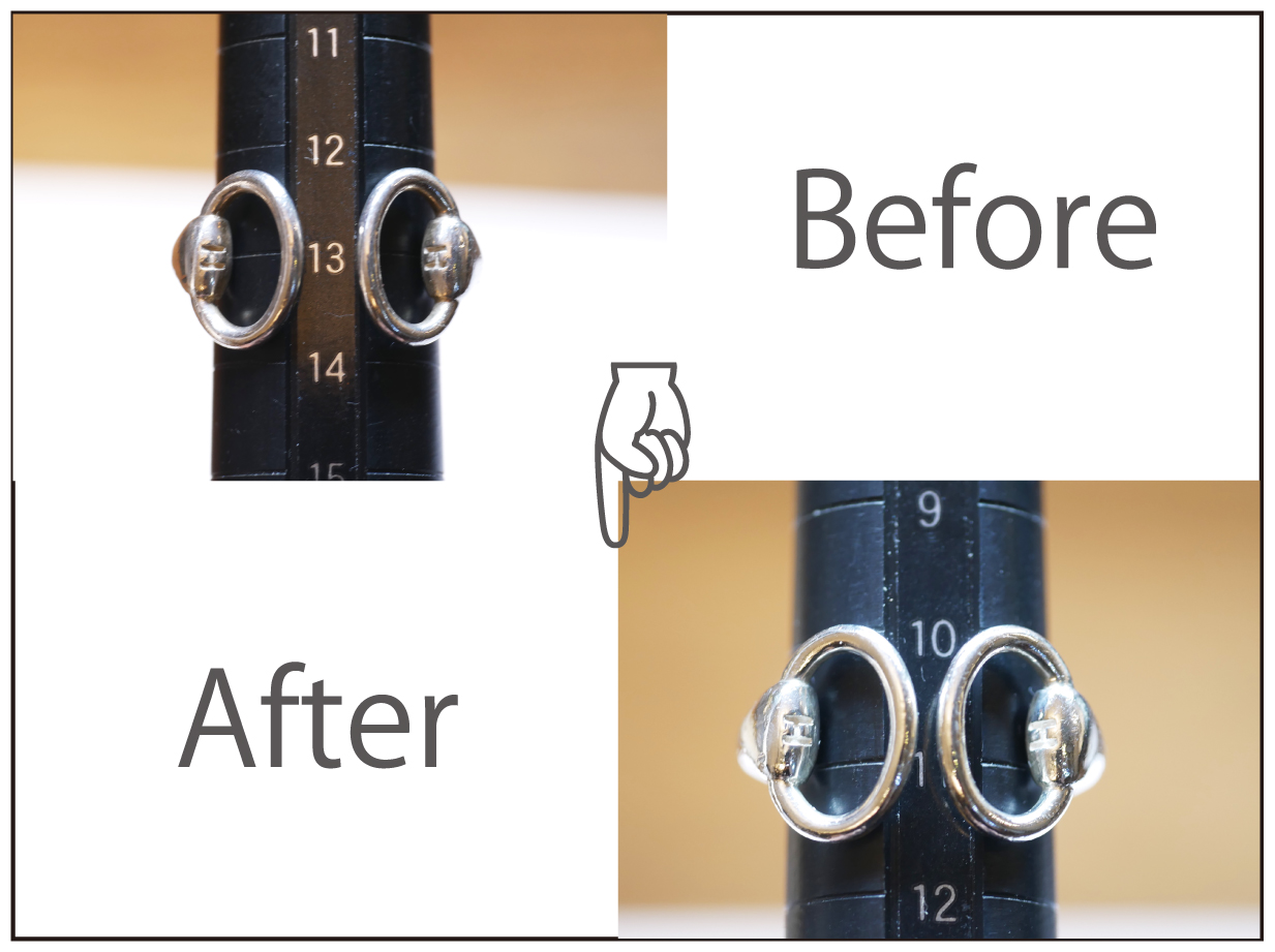 エルメスのシルバーリングのサイズ変更！！