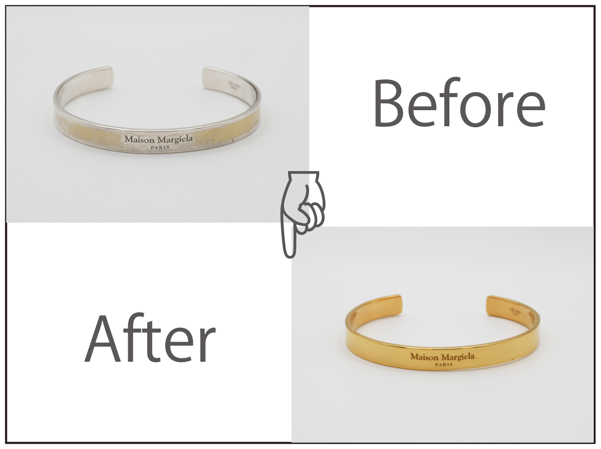 マルジェラのバングルのコーティングのかけ直し修理！！！