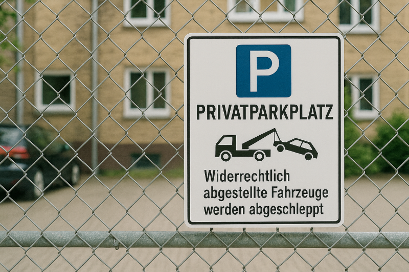 Parkplatz- & Verbotsschilder in Hamburg – rechtssicher, sichtbar & individuell gestaltet