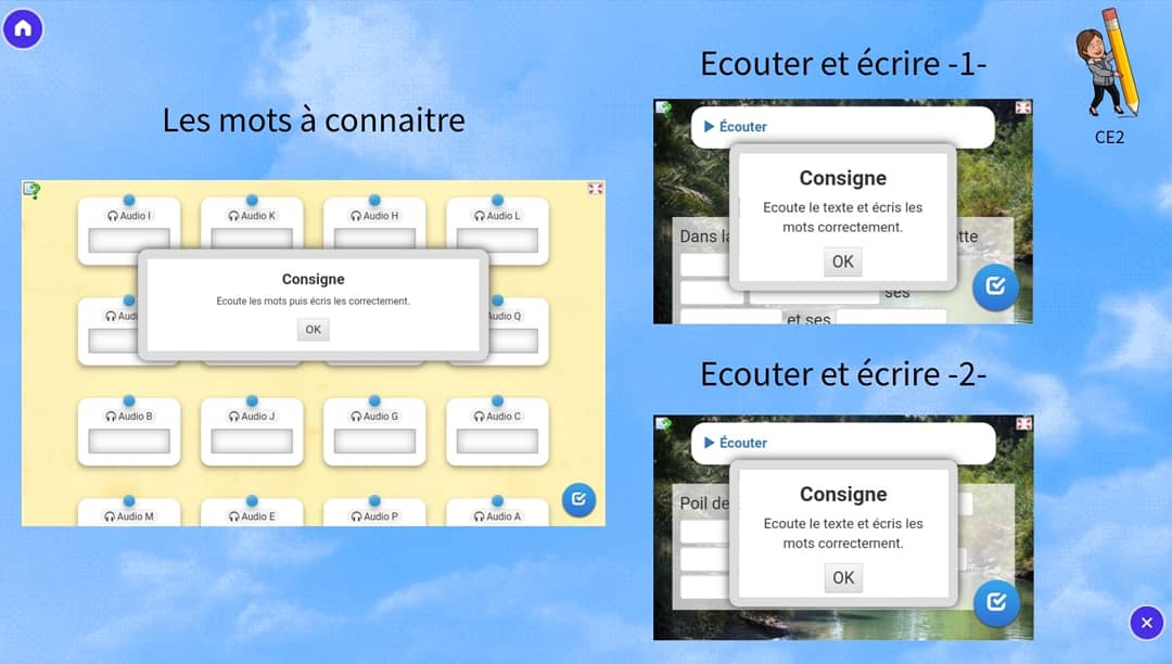 Dictée en distanciel - LearningApps et Genially le duo gagnant!