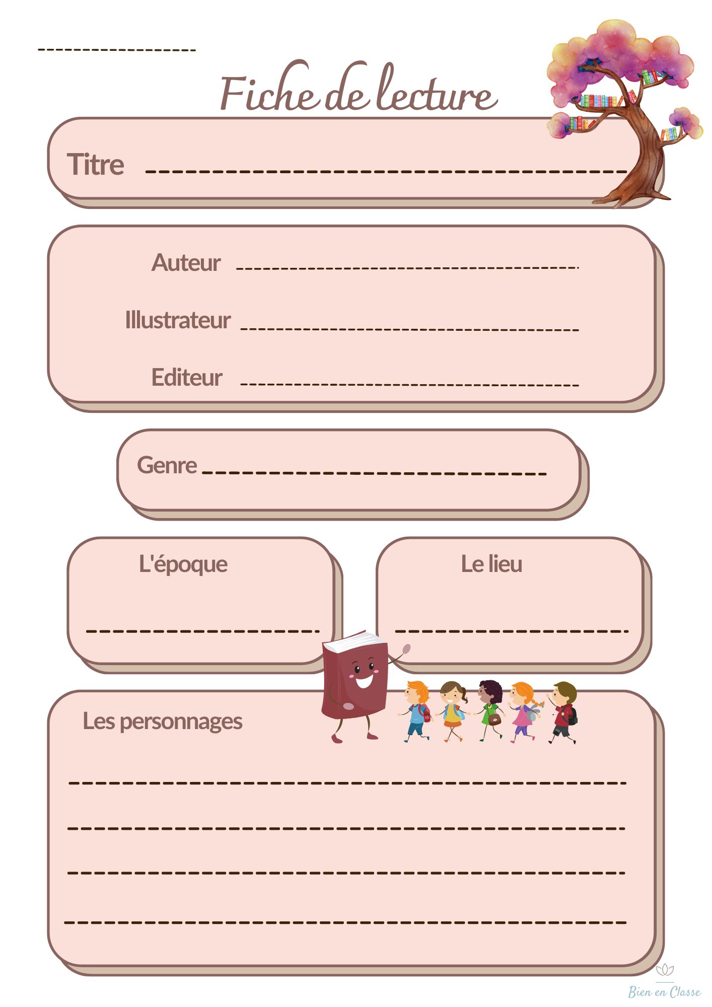 Qu est ce Qu une Fiche De Lecture Fiche de lecture - Bien en classe! Pédagogie positive - Ressources cycle 2, cycle 3