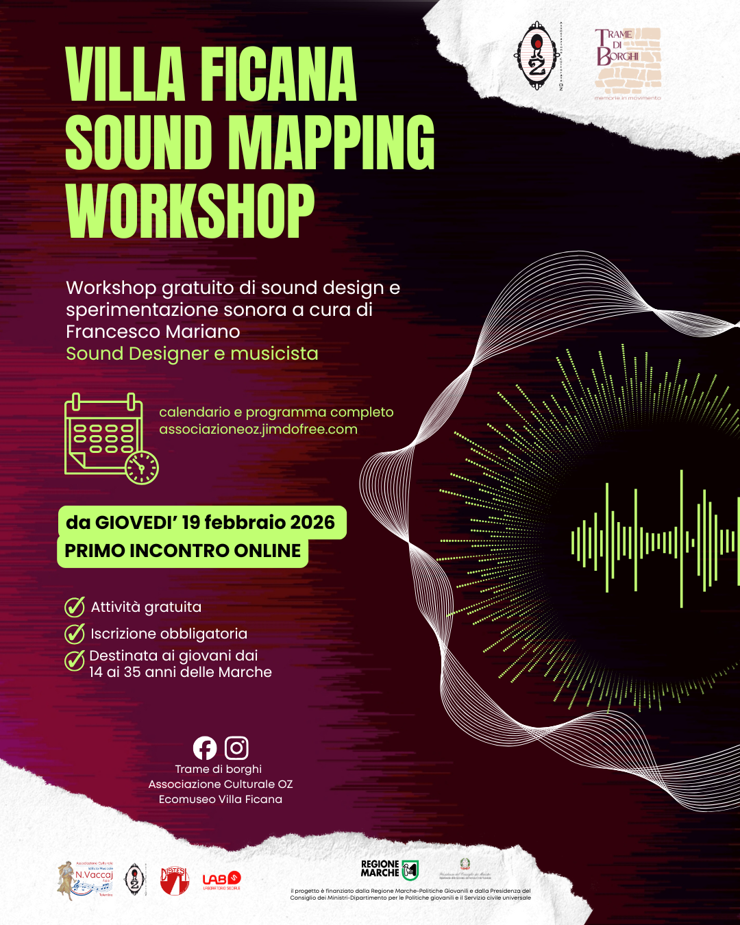 Villa Ficana Sound Mapping – Workshop gratuito