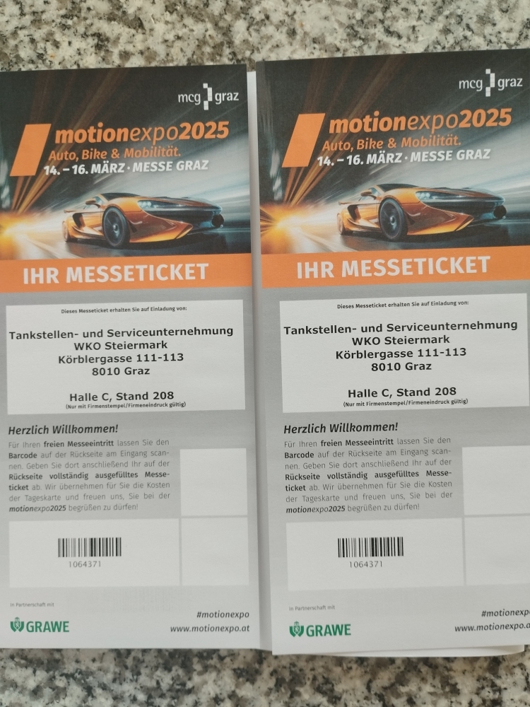 Freikarten für die motionexpo