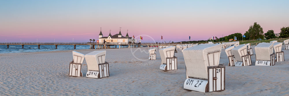 Seebrücke Ahlbeck auf der Insel Usedom | Ostsee