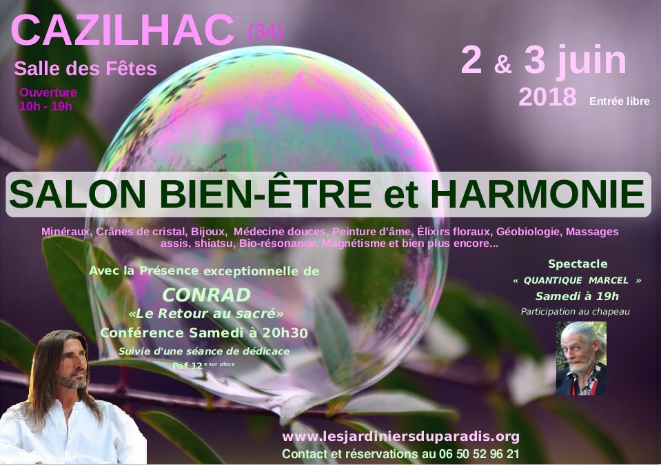 Salon Bien-Etre de Cazilhac (34) 2-3 Juin 2018