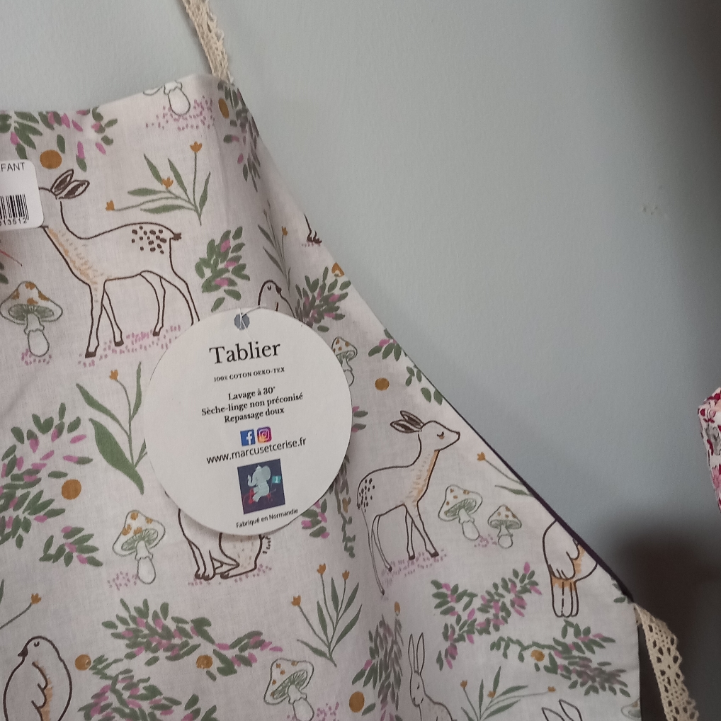 Tablier enfant réversible 