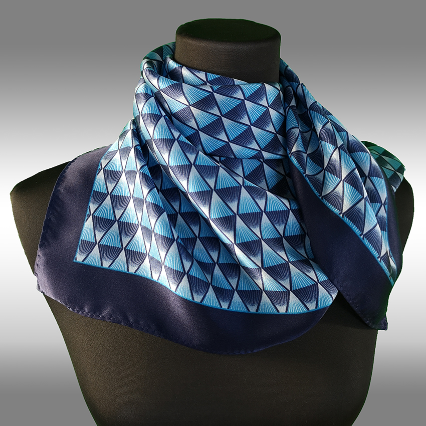 Tuch 094 Blau/Cyan