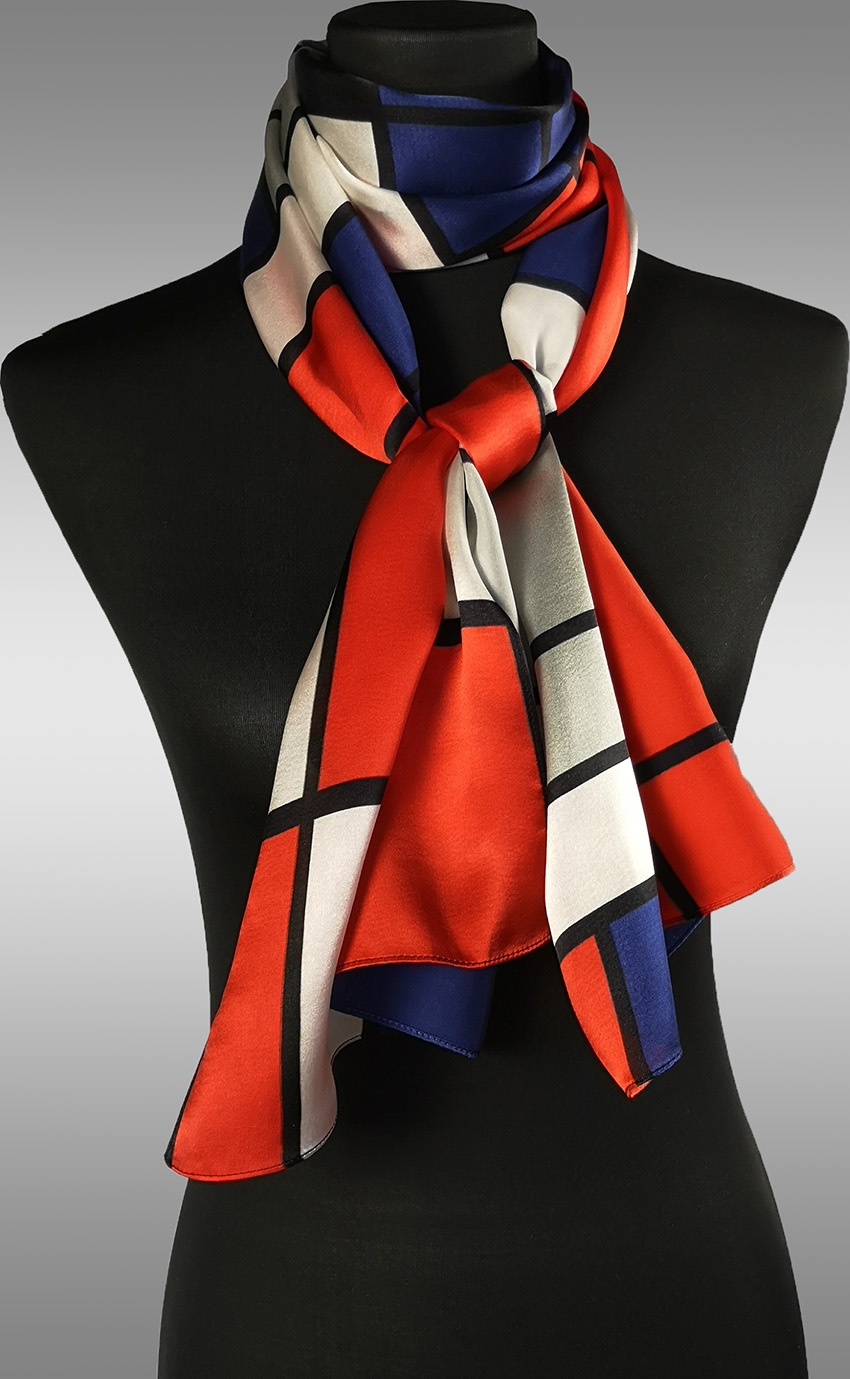 Schal BB Rot Blau