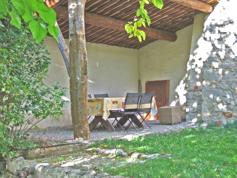 covered terrace with BBQ