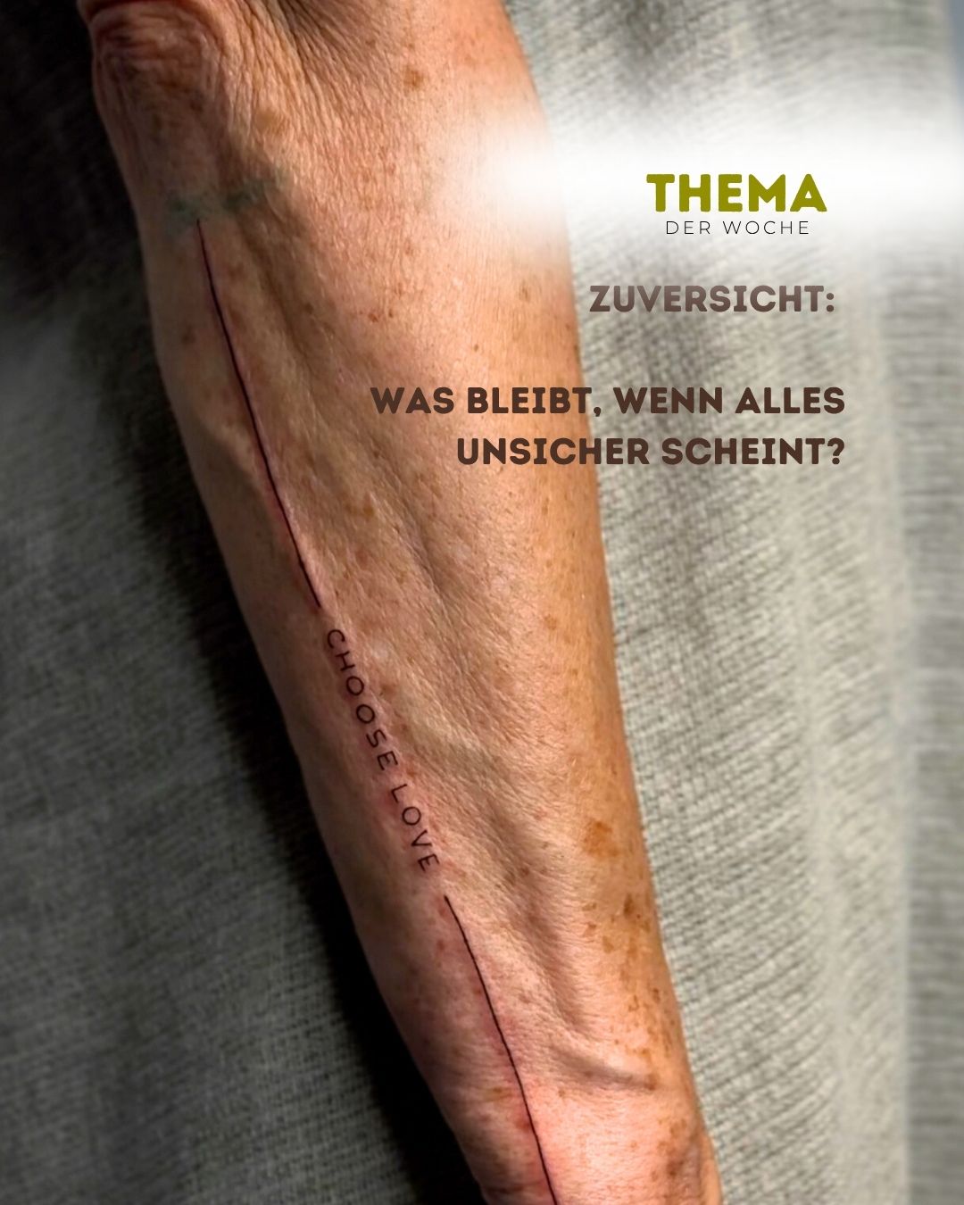 ZUVERSICHT: WAS BLEIBT, WENN ALLES UNSICHER SCHEINT?