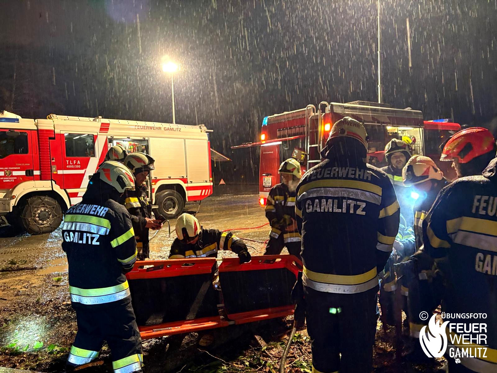 Übung zum Thema „Hydraulisches Rettungsgerät“