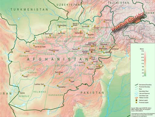 Tajikistan, Afghanistan. The Wakhan Corridor