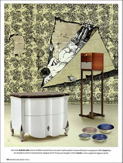 Luca Tornaghi Designer Subliminal Luxury Bed side Table