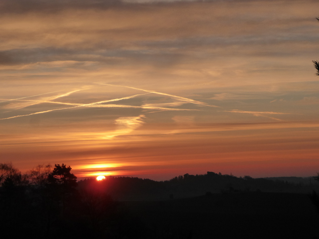 Sonnenaufgang am 21. März vom Thron aus