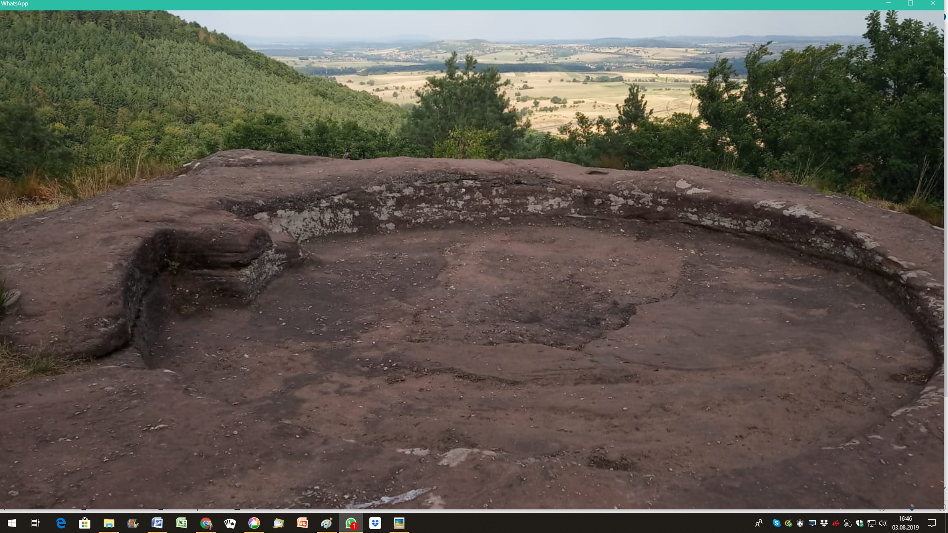 Der Hexenring oben auf dem Plateau