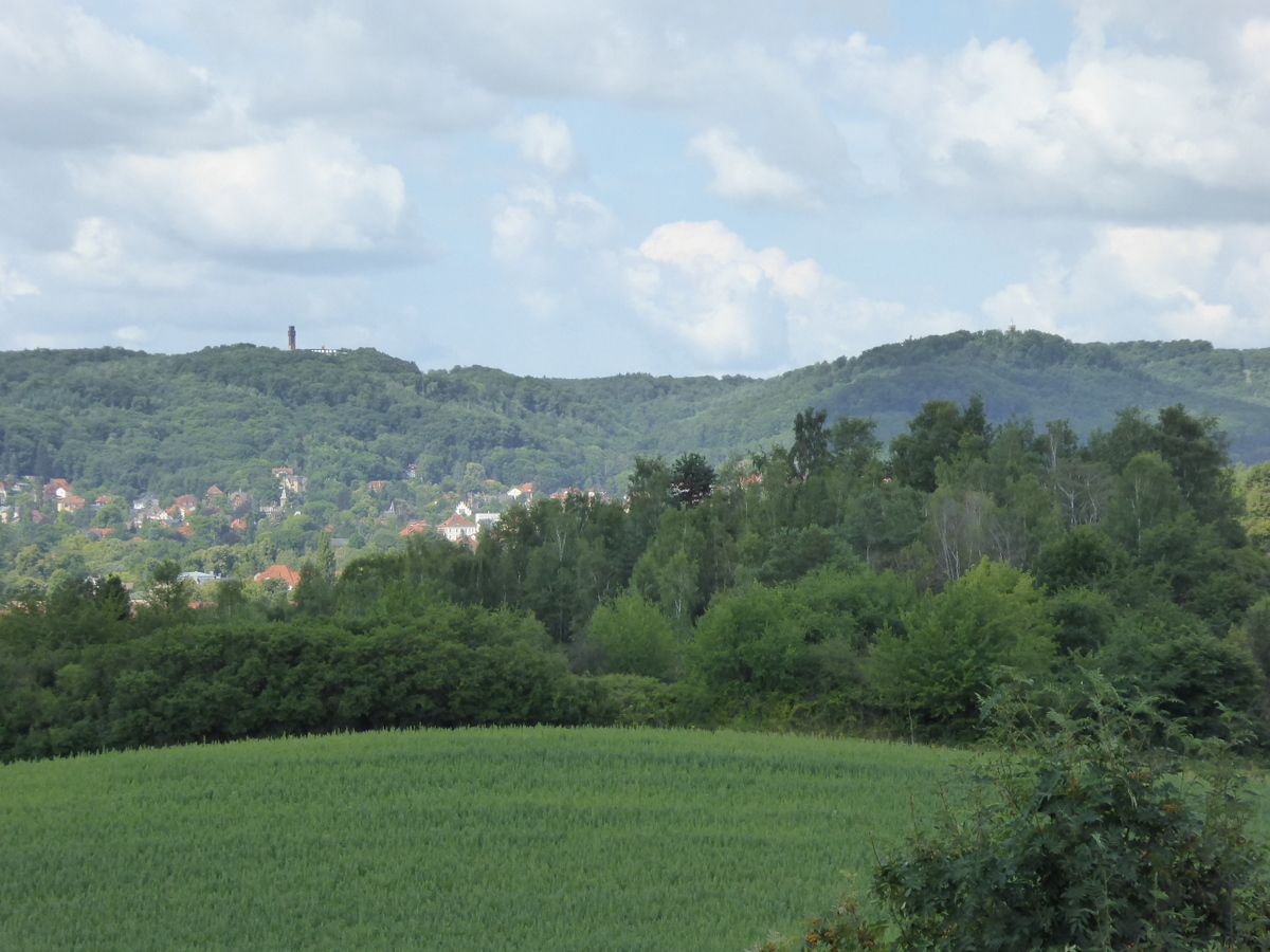 Blick zum Ziegenkopf und Eichberg