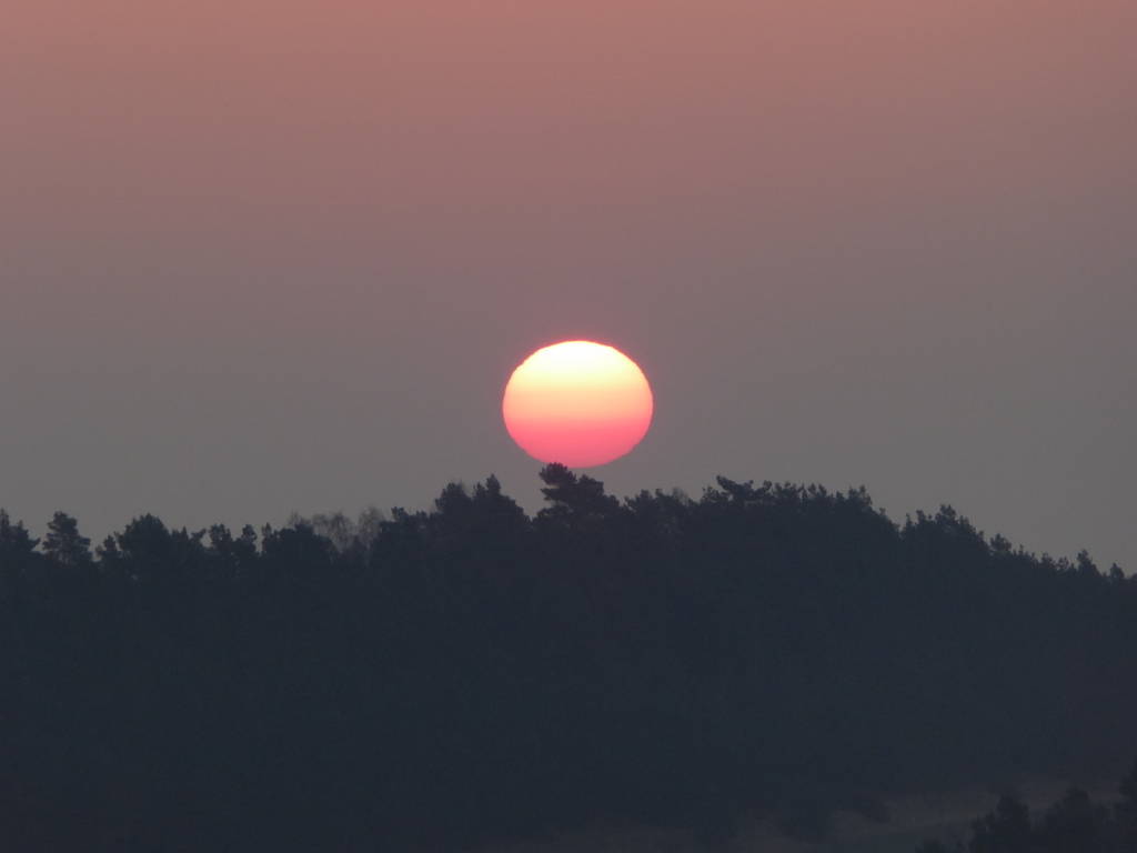 Der Sonneaufgang über dem "Kleinen Kamel"