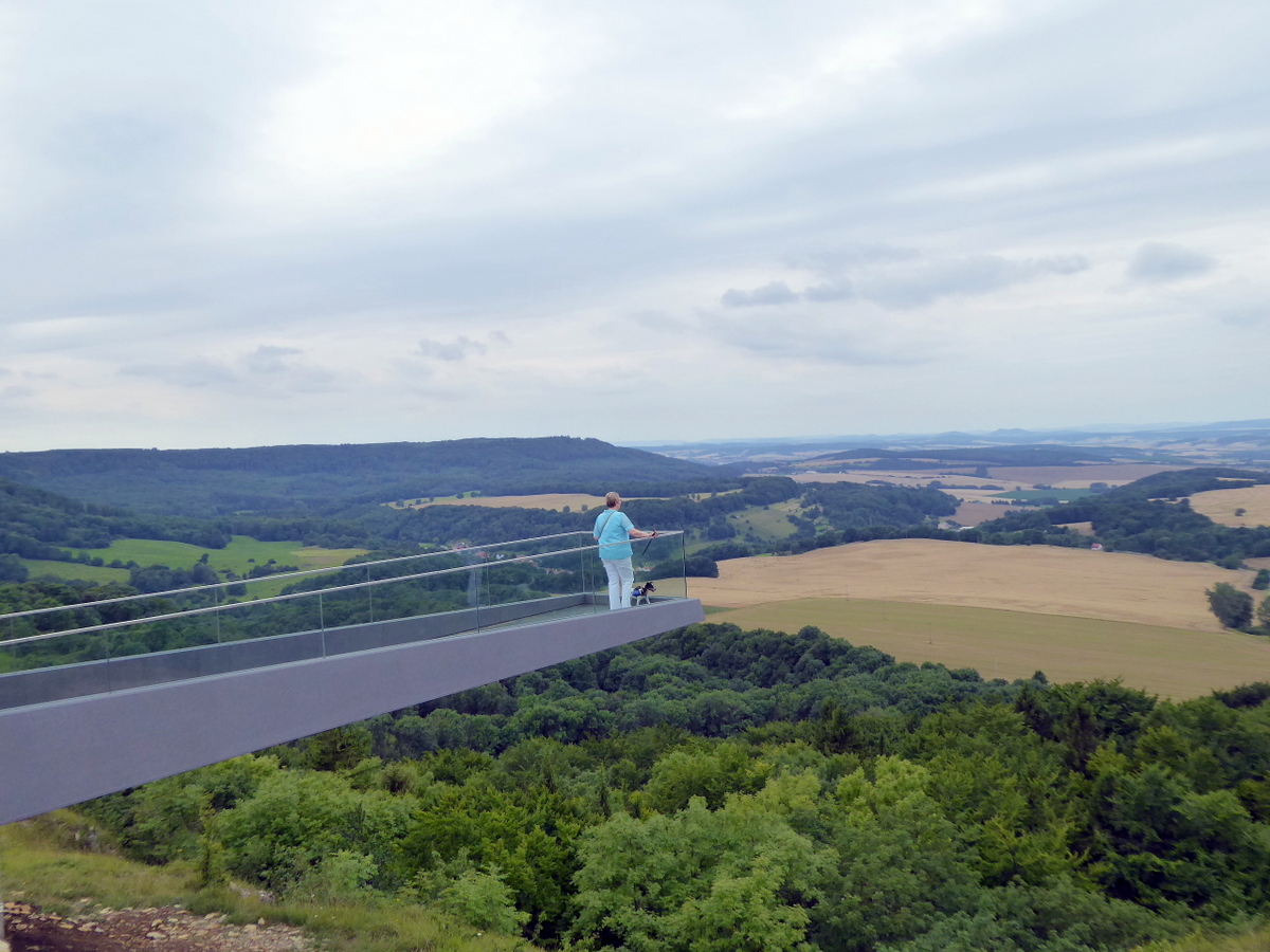 Die Aussichtsplattform mit Glasboden