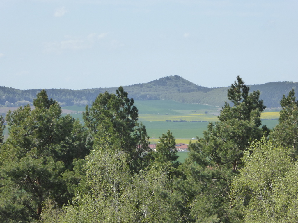 Der blick zum Hoppelberg