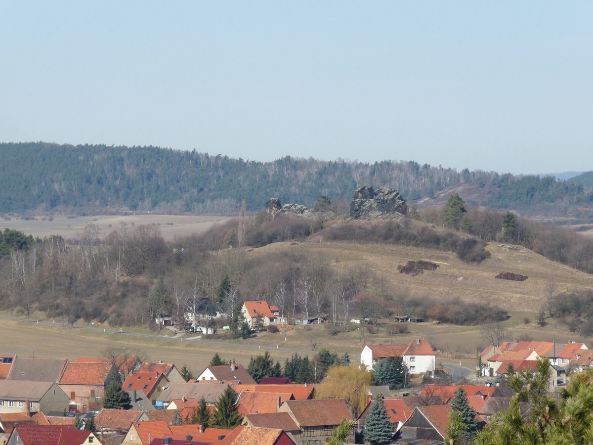 Panoramasicht zum Königstein von der Klippe aus