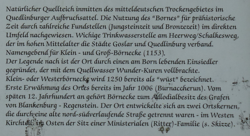 Die ausführlich Informationstafel